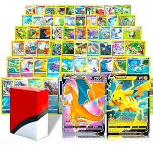 Ultra Rare Pokemon Cards Pack | 10 Holo+2 Ultra Rare and 50 Assorted Cards! MINT